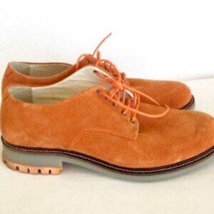 New! Orange suede shoes (size 42)